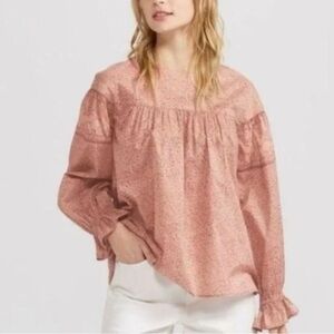 Anna Sui & Uniqlo peasant top-medium NWOT